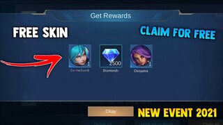 NEW EVENT! FREE SKIN AND DIAMONDS! (CLAIM FOR FREE) 2021 NEW EVENT | MOBILE LEGENDS