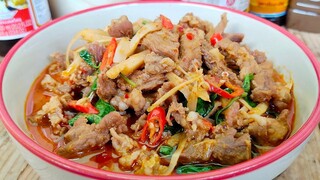 แกงเผ็ดเนื้อเศษหน่อไม้ดอง (ทำกินง่าย..ทำกินได้ทำขายรวย ) สไตล์ | ครัวบ้านๆ Channel