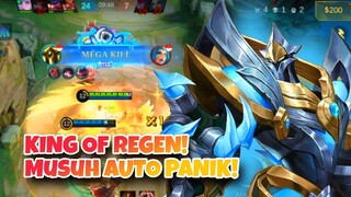 Aksi KING OF REGEN bikin Musuh AUTO PANIK! - Mobile Legends
