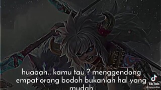 ingat kata² mutiara dari Hero ini🗿