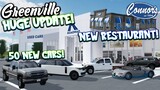 (HUGE UPDATE!) 50 NEW CARS, NEW DEALERSHIP, NEW RESTAURANT, & MORE!! || ROBLOX - Greenville