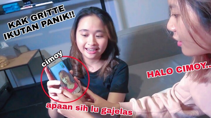 DITANTANG KAK GRITTE AGATHA VIDEOCALL CIMOY!! ISMI PANIK CIMOY NGEGAS