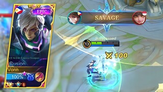 0.1 SECOND DELETE!! GUSION SATISFYING SAVAGE ULTRA FASTHAND