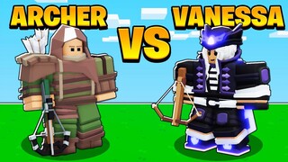 ARCHER VS VANESSA 1V1 *Who is better?* Roblox Bedwars