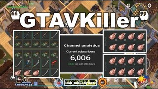 "GTAVKiller" | 6,000 SUBS | 400 turkey + 200 heat sensors - Last Day On Earth: Survival