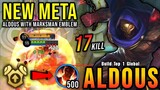 Aldous New META with Marksman Emblem!! - Build Top 1 Global Aldous ~ MLBB