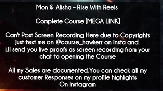 Mon & Alisha  course - Rise With Reels﻿ download