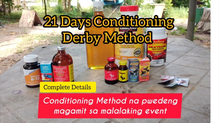 21 days conditioning Derby Method with complete details