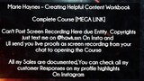 Marie Haynes  course - Creating Helpful Content Workbook  Course download