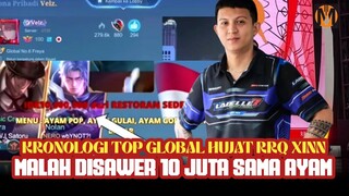 KRONOLOGI TOP GLOBAL FREYA HUJAT RRQ XINN, MALAH DISAWER 10 JUTA SAMA AYAM - MOBILE LEGENDS