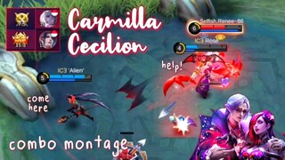 Combo Carmilla Cecilion Kenapa Sepi? Masih Bagus Banget | Montage Mobile Legends Build Best Moments