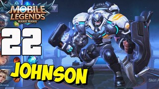 Mobile Legends - Gameplay part 22 -  Ranked Game Johnson(iOS, Android)