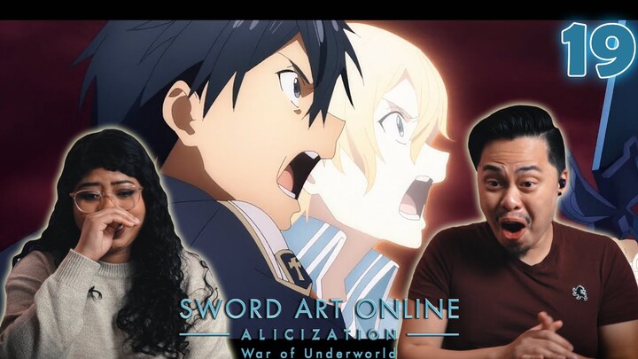 KIRITO AND EUGEO DUO ⚔ Sword Art Online Alicization: War of the Underworld Episode 19 Reaction