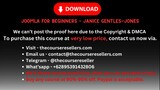 Joomla for Beginners – Janice Gentles-Jones