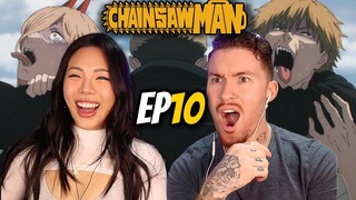 WE LOVE THIS SHOW | Chainsaw Man Reaction S1 Ep 10