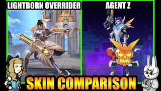 GRANGER AGENT Z EPIC SKIN EFFECTS VS. LIGHTBORN OVERRIDER - MLBB SKIN COMPARISON SERIES