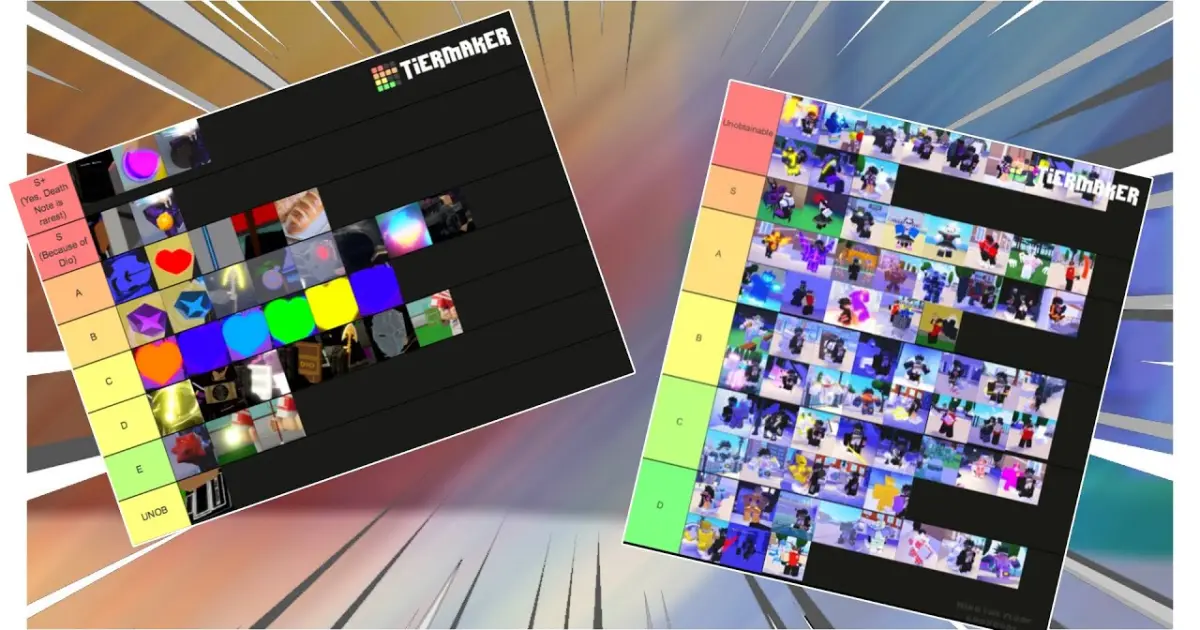A Universal Time - ALL STANDS And ITEMS TIER LIST | Roblox | - Bilibili