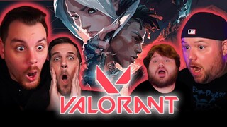 Reacting to EVERY Valorant Cinematic  || Group Reaction
