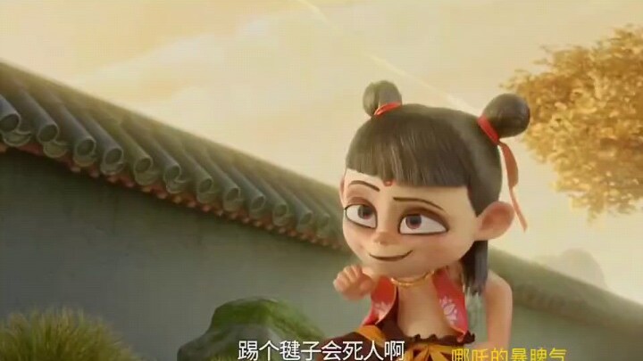 原来哪吒的暴脾气，都是从她娘这遗传来的 #动漫 #搞笑 #哪吒之魔童降世