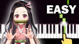 Nezuko's Theme - Demon Slayer (Kimetsu no Yaiba) - EASY Piano tutorial