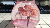 [DIY]Chai cát lún Sakura làm bằng epoxy