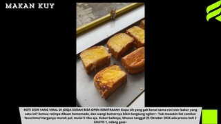 Roti Sisir Di Jogja Lagi Viral Enak Banget