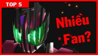 [Top 5] Kamen Rider Nhiều Fan Cứng Nhất