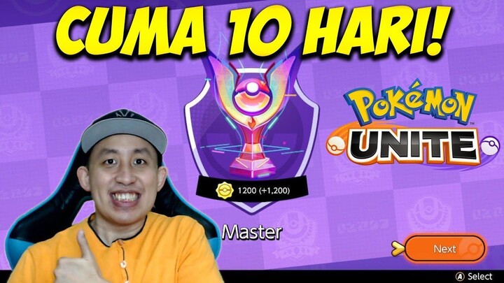 Detik-Detik F2P Naik ke Tier MASTER Dalam 10 Hari Saja!! _ Pokemon Unite Indones