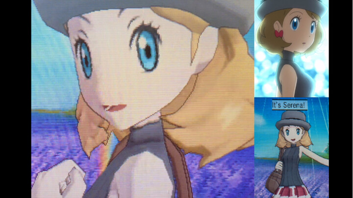 [Game Photography] Pokémon XY game restores the animation Serena Pokémon ZA (Celebrating Serena's 6-