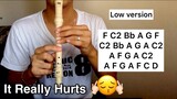 It Really Hurts (Kabit) - Flute Recorder Easy Letter Notes / Flute Chords