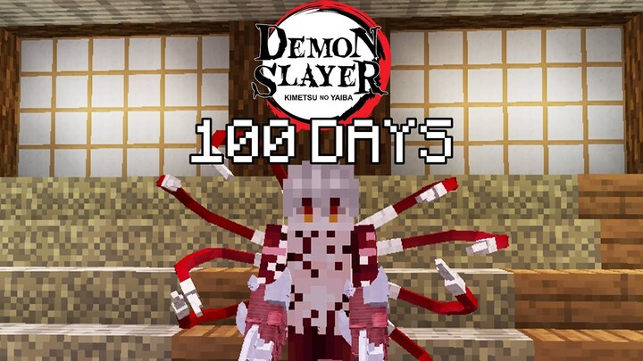 I Played Minecraft Demon Slayer As Muzan For 100 DAYS...