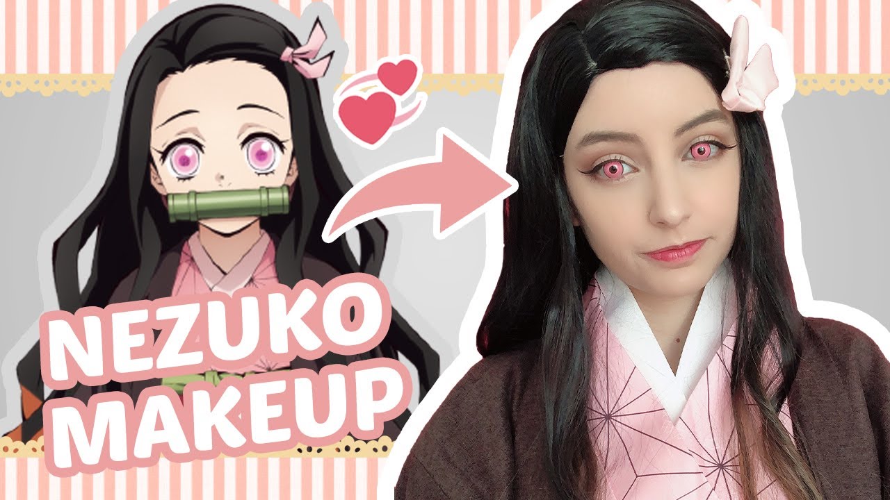 Makeup Cosplay per Nezuko Kamado (Demon Slayer / Kimetsu No Yaiba) ☆ Esther  Lipofago - BiliBili