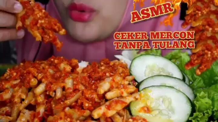 Kompilasi ASMR ceker pedas #ceker #asmr