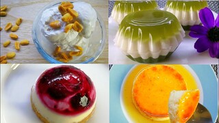 4 easy No-bake desserts  รวม 4 สูตรขนมหวานไม่ง้อเตาอบ