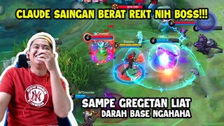 CLAUDE Lawak SAINGAN BERAT REKT NIH CUUYY!! WANNA PLAY SUPER EPIC COME BACK CUyy!!! - Mobile Legends