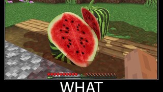 Minecraft รออะไร meme part 33 minecraft สมจริงแตงโม