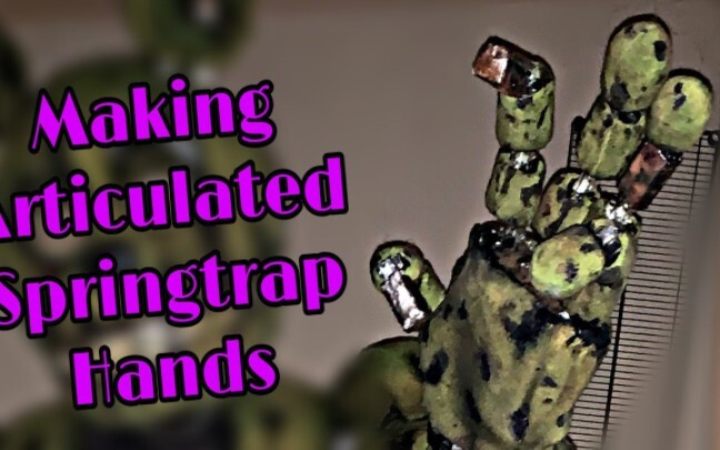 Make a hand to the spring trap (