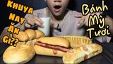 Zin ASMR | Mukbang Bánh Mì Tươi Kẹp Xúc Xích & Bánh Mì Ngọt