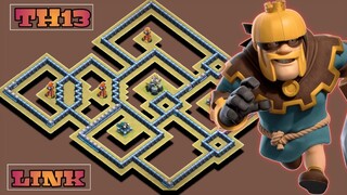 NEW TH13 WAR BASE + REPLAY PROOF + LINK | ANTI HYBRID / DRAGS BATS | CLASH OF CLANS
