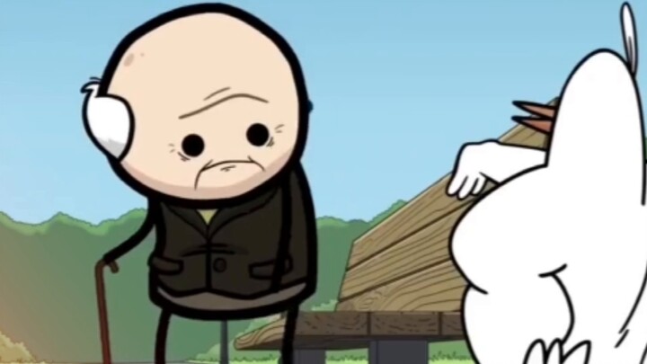 Cyanide Joy Show: The white bird that is exercising actually snatches food from people