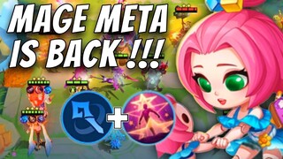 ANGELA 3RD SKILL 6 MAGES !!  QUICK 3 STAR HEROES !! MAGIC CHESS MOBILE LEGENDS