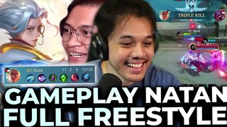 Tutorial Gameplay Natan FULL FREESTYLE Cuma Disini!! Wan Sampe Kaget!! - Mobile Legends