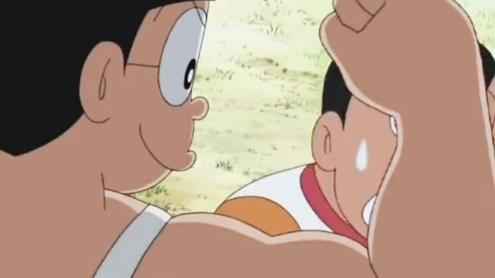 Nobita jadi ngeri apa gaksih kawan kalau berotot?😑