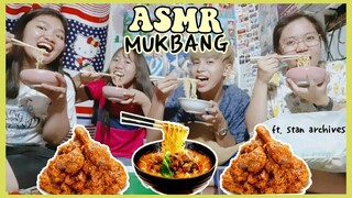 ASMR MUKBANG: Korean Chicken + Ramen!!! (#AskSean w/ Stan Archives) | Sean Gervacio