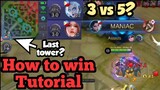 How to win in a 3 vs 5? SirJhaz Tips and trick