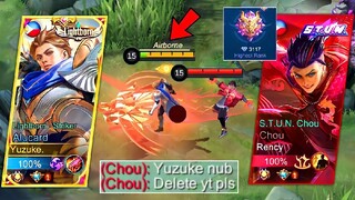 YUZUKE VS TOP GLOBAL PRO CHOU 3K POINTS! | THIS IS HOW TO COUNTER PRO CHOU! I (Intense Match!