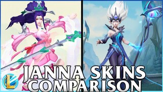 Jann Skins Comparison | Tempest Janna and Sacred Sword Janna | WILD RIFT