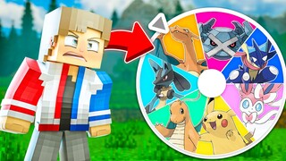 Pixelmon BUT Lucky Wheel Decides My Pokemon Team!