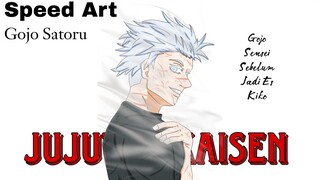 Gojo sensei sebelum jadi es kiko || Speed Art : Gojo Satoru