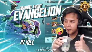 19 KILL!! ERANGEL EVENT EVANGELION | PUBG Mobile - Qonqueror